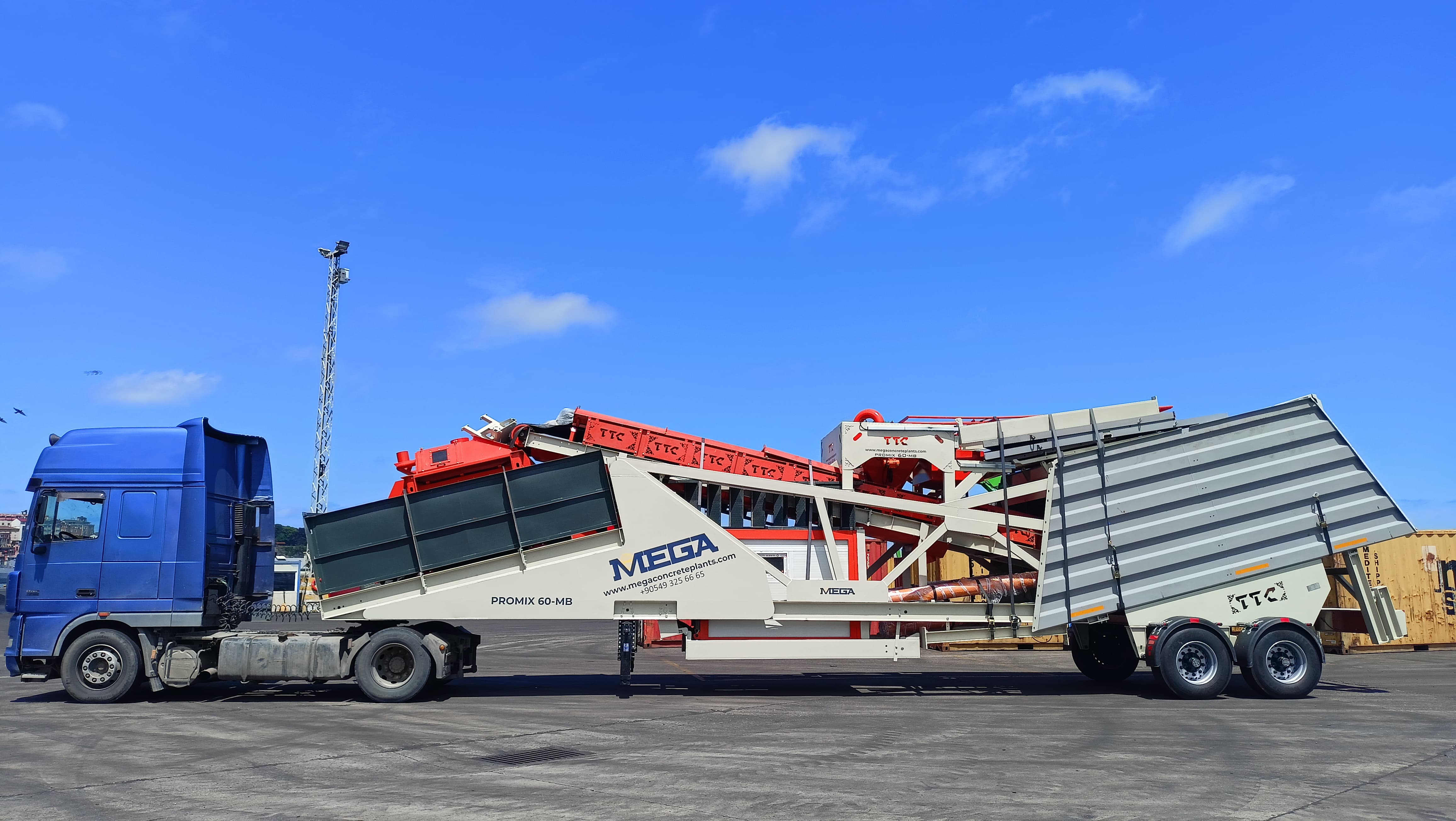 60 m³/h Mobile Concrete Plant