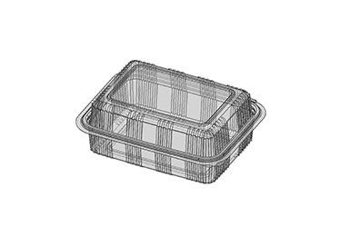 Rectangular Plastic Disposable Transparent Food Containers