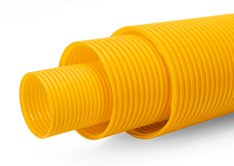 Yellow Perforated Land Drainage Pipe