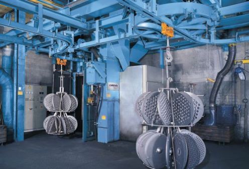 Monorail Continuous Sandblasting Machines