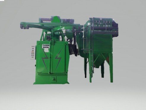 Double Hanger Cabin Shot Blasting Machine