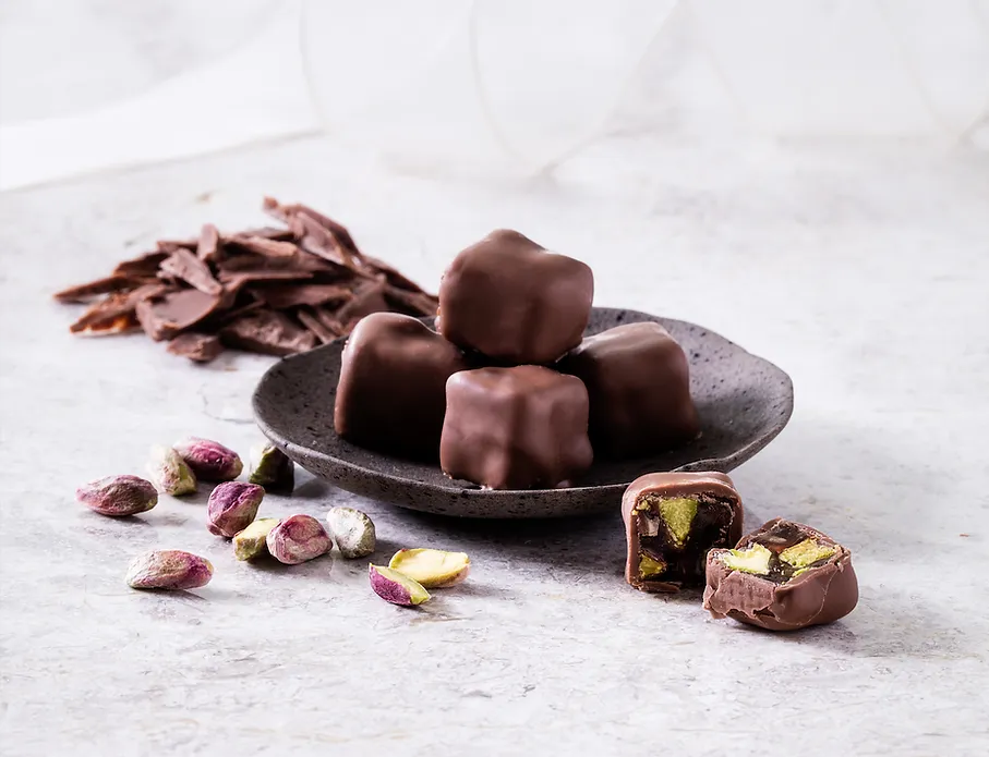 Milk Chocolate Covered Pistachio Turkish Deligh