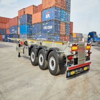 container carrier semi trailer, skeletal semi trailer