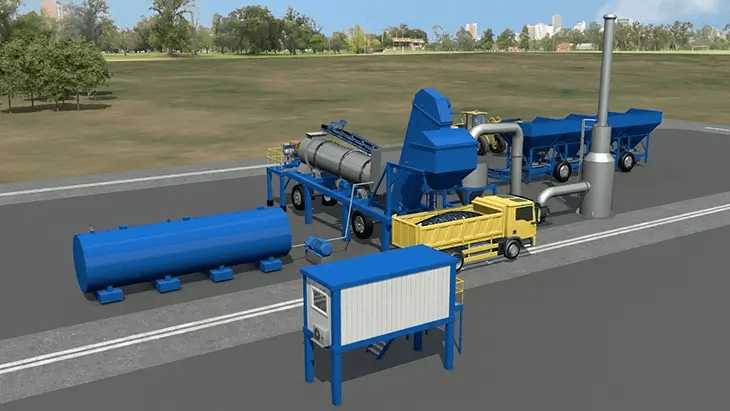 MDHB Mobile Asphalt Drum Mix Plant