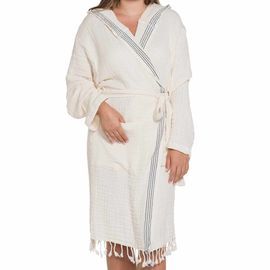 Cotton Women's Hooded Bathrobe