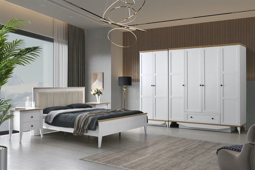 Modern White Bedroom Furniture Set