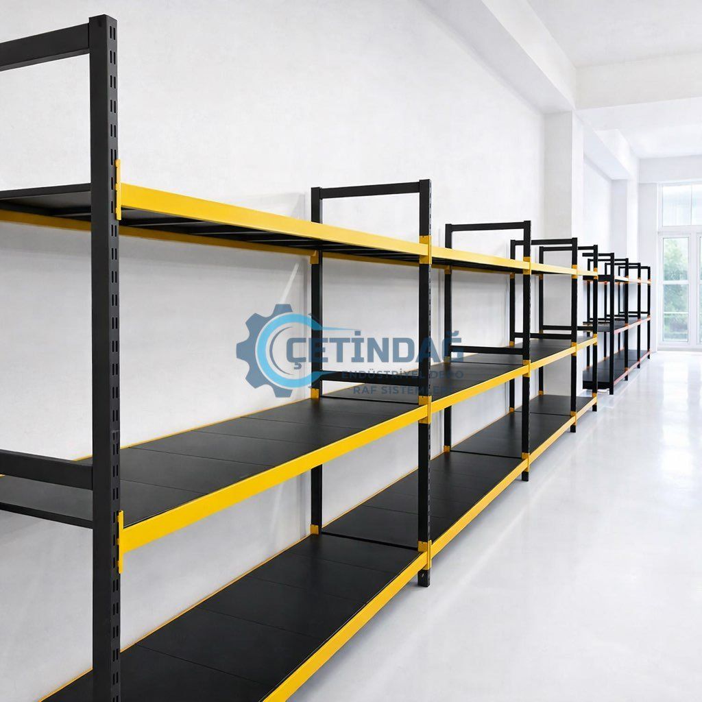 Hafif Rack Raf Sistemi – Ayarlanabilir Çelik Depo Rafı