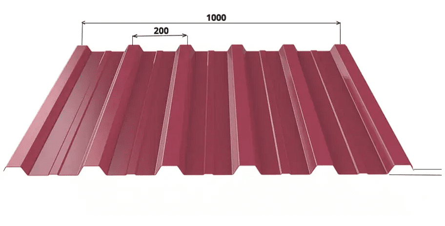 Painted and Galvanized Trapezoidal Corrugated Sheet