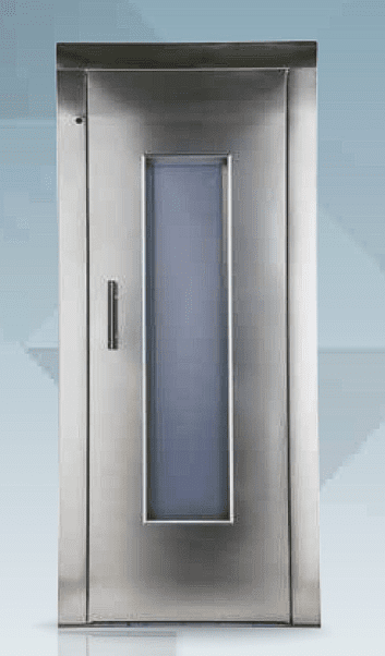 Stainless Steel  Semi Automatic Elevator Door