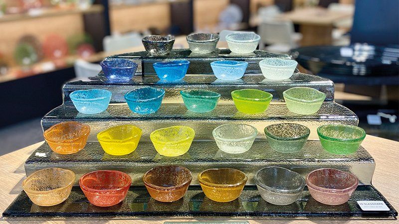 Colorful Glassware Bowl