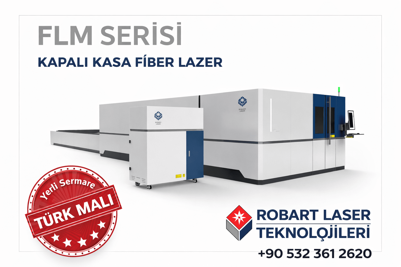 Enclosed Fiber Laser Metal Cutting Machine | CNC Sheet Metal Cutting Laser | Robart Laser