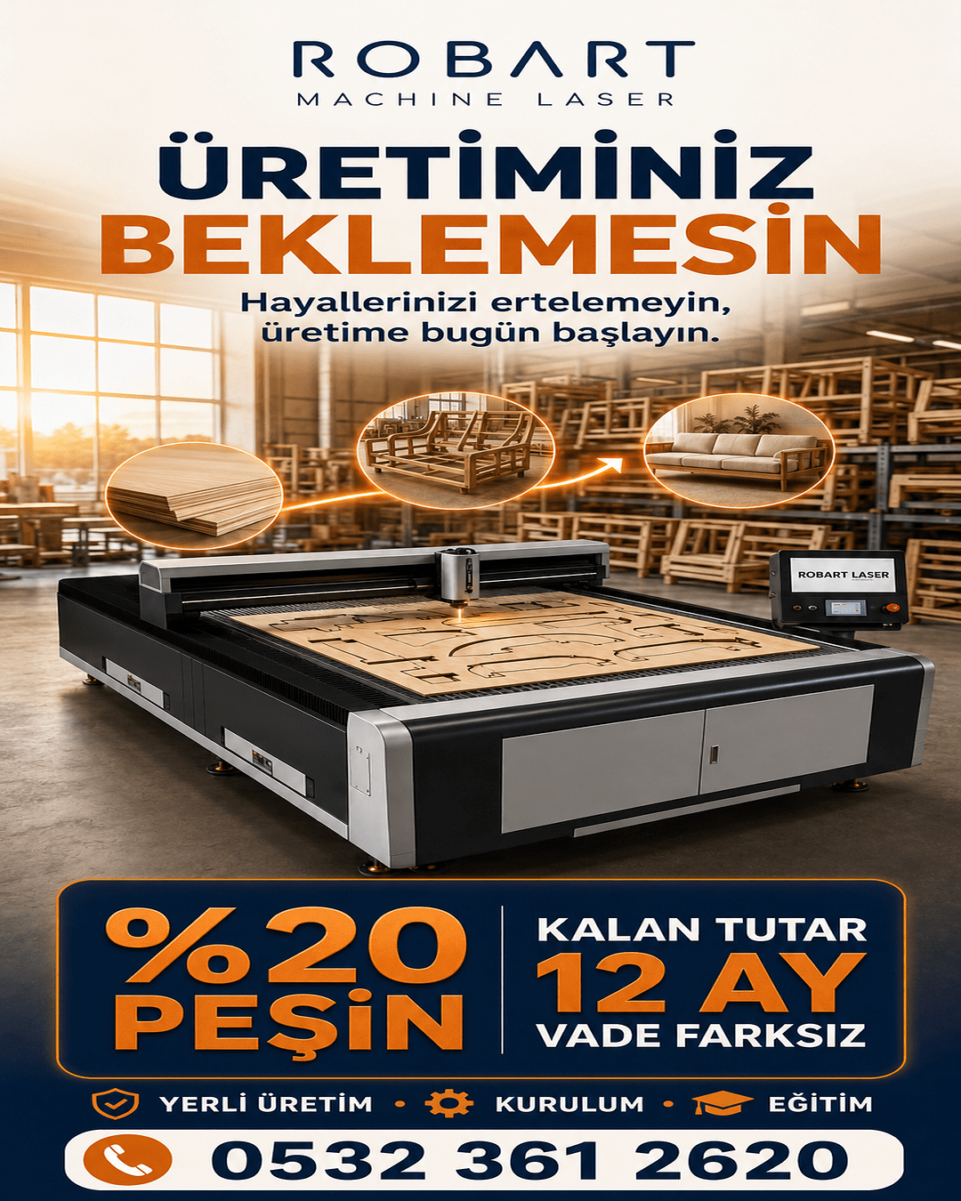 CO₂ Plywood Laser Cutting Machine | Plywood Laser Cutting Machine | Robart Laser