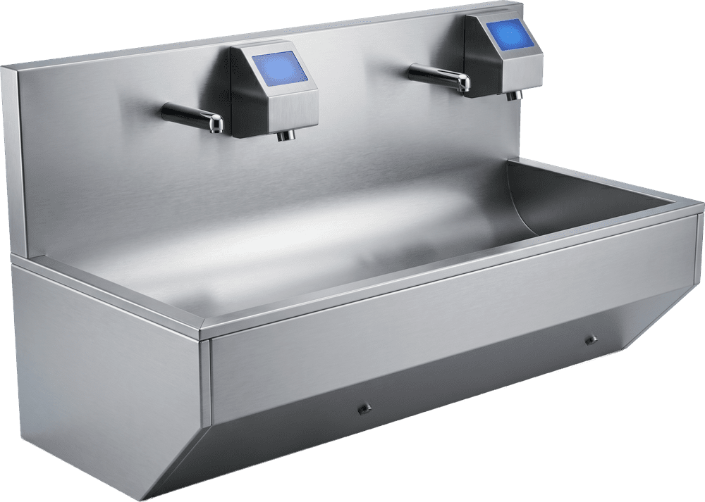 Touchless Sink — Wall, 2 Station