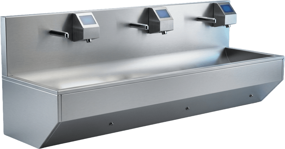 Touchless Sink — Wall, 3 Station