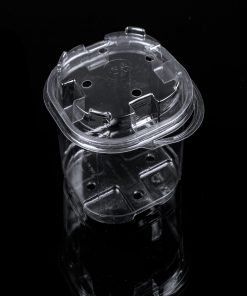 Disposable Round Clear Plastic Salad Plates with Lids