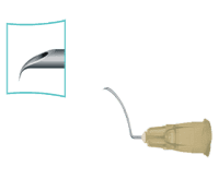 Capsulorhexis Cystotomes Irrigating Cystotome Cannulas Nucleus Removal CC120 // 0.30 x 16mm 30G CC121 // 0.40 x 16mm 27G CC122 // 0.50 x 16mm 25G CC123 // 0.60 x 16mm 23G  Formed cystotomes are bent to conform with the convexity of the crystalline lens.