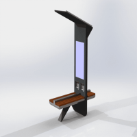 Smart Solar Powered Bench with WiFi Port and USB Charging