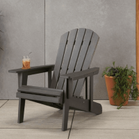 TRINITY EcoStorageÂ® Reclining Adirondack Chair, Slate Gray