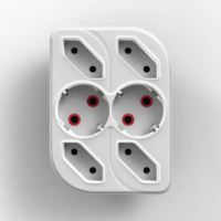 Six Multi-Purpose Plug Socket