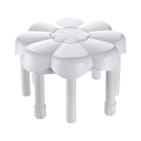 PLASTİC WHİTE DAISY STOOL