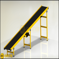 Inclined PVC conveyor