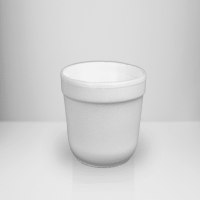 250 ML Styrofoam White Paper Tub with Lid