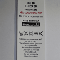 PRINTING LABEL AND WASHING INSTRUCTIONS