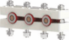 POLV. CABLE CLEAT - FLAT FORMATION (Three Cables)