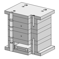 Plastic Injection Mold Sets Tail Type Series