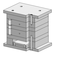 Plastic Injection Mold Sets Straight Type Series