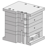 Plastic Injection Mold Sets Reverse Type Series