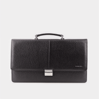 Men's Genuine Leather Black Briefcase