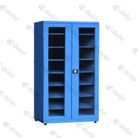 Seven Shelf Plexi Door Material Cabinet