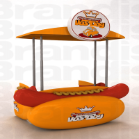 Outdoor Mini Mobile Fast Food Hot Dog/Coffee/Ice Cream Service Kiosk