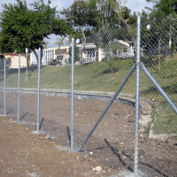 Tubular Post Metal Wire Fence