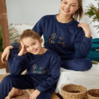 Mother – Daughter Fleece Pajamas Set