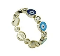 Evil Eye Bead Ring