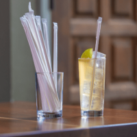 Paper Wrapped Paper Straw