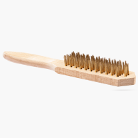 Wooden Handle Yellow Steel Wire Brushes