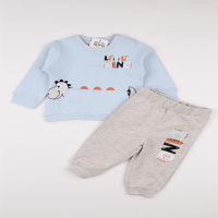 Blue Seasonal Pocket 2-Piece Sweat Baby Set