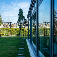 Sliding glass balcony system