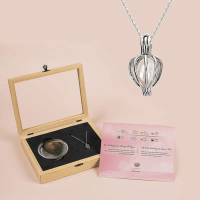 Wooden Gift Box Oyster Necklace Set - Real Pearl Necklace