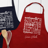 Mother's Gift Name Written Kitchen Apron