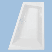 Electronic/Pneumatic Controlled Offset Bathtub with 6 Water Jets