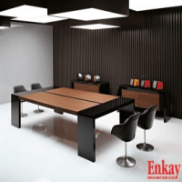 WOODEN MEETING TABLE FOR 12 PERSONS