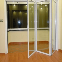 ALUMINUM AND PLASTIC JOINERY GLASS DOORS