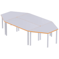 Metal Leg Kindergarten Table