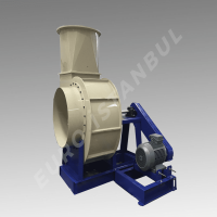 Production of Medium pressure PP body and PVC body Centrifugal Fan to remove coating chemicals and gases from the working environment