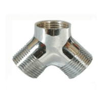 1/4" 3/8" 1/2" 3/4" 1" 1-1/4" 1-1/2" 2" BSP Male Y Shape 3 Ways Connector Coupler Splitter 304 Stainless Steel Pipe Fitting