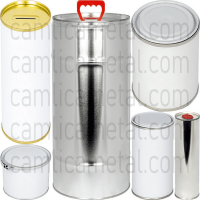 Production of Round Paint, Chemical Products Tins